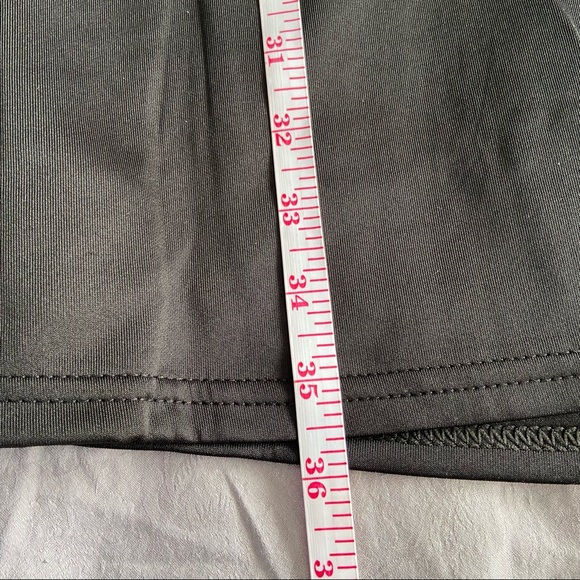 Black Dress with Mesh and Gold Trim Detail - Picture 7 of 8